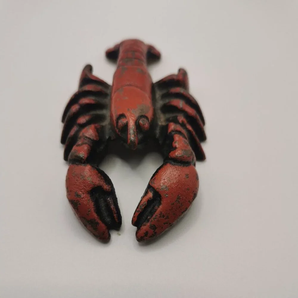 Vintage‎ Cast Iron Bottle Opener Red Lobster Breweriana Collectible